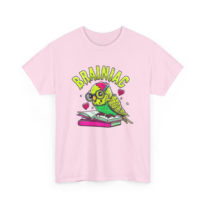 Brainiac Zombie Budgie Unisex Heavy Cotton Tee | Geeky Halloween Apparel