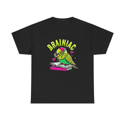 Brainiac Zombie Budgie Unisex Heavy Cotton Tee | Geeky Halloween Apparel