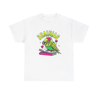 Brainiac Zombie Budgie Unisex Heavy Cotton Tee | Geeky Halloween Apparel