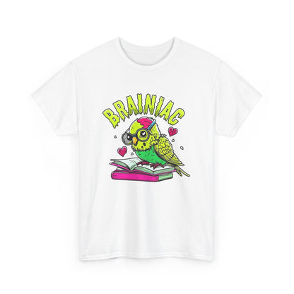 Brainiac Zombie Budgie Unisex Heavy Cotton Tee | Geeky Halloween Apparel